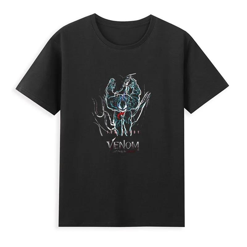 2026 Venom Marvel Peripherieartikel Bedrucktes Kinder-T-Shirt Rundhals Reine Baumwolle Familienkleidung für Eltern und Kinder
