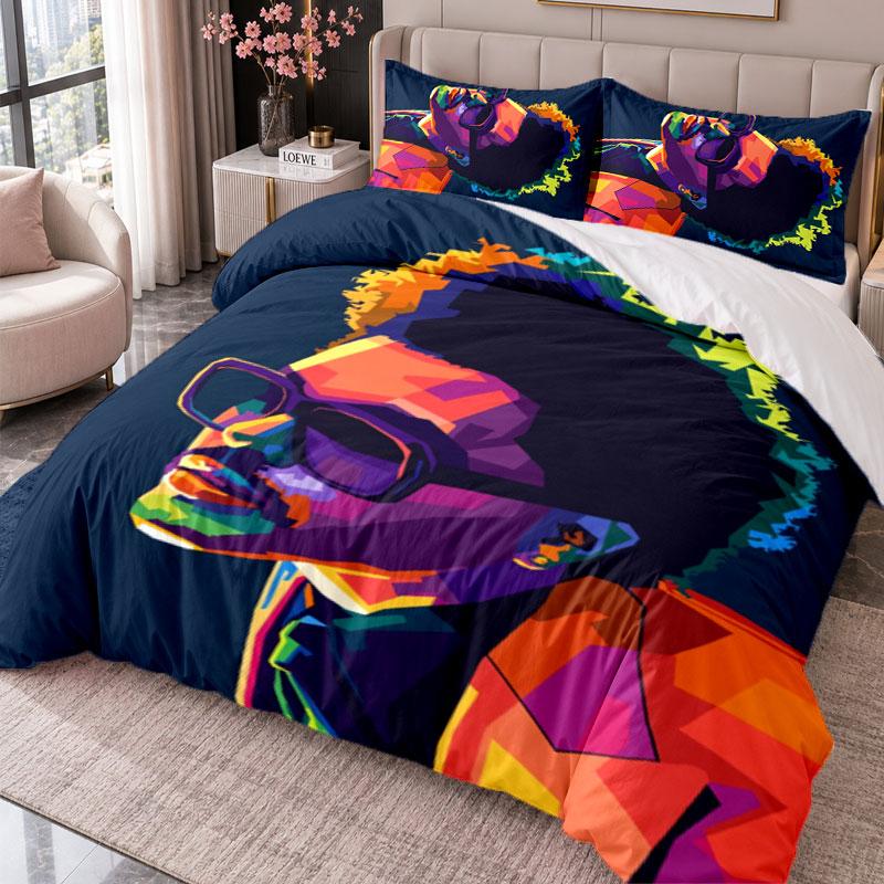 The Weeknd 3Pcs Bedding Set Duvet Cover With Two Pillowcases For Bedroom Home Decoration