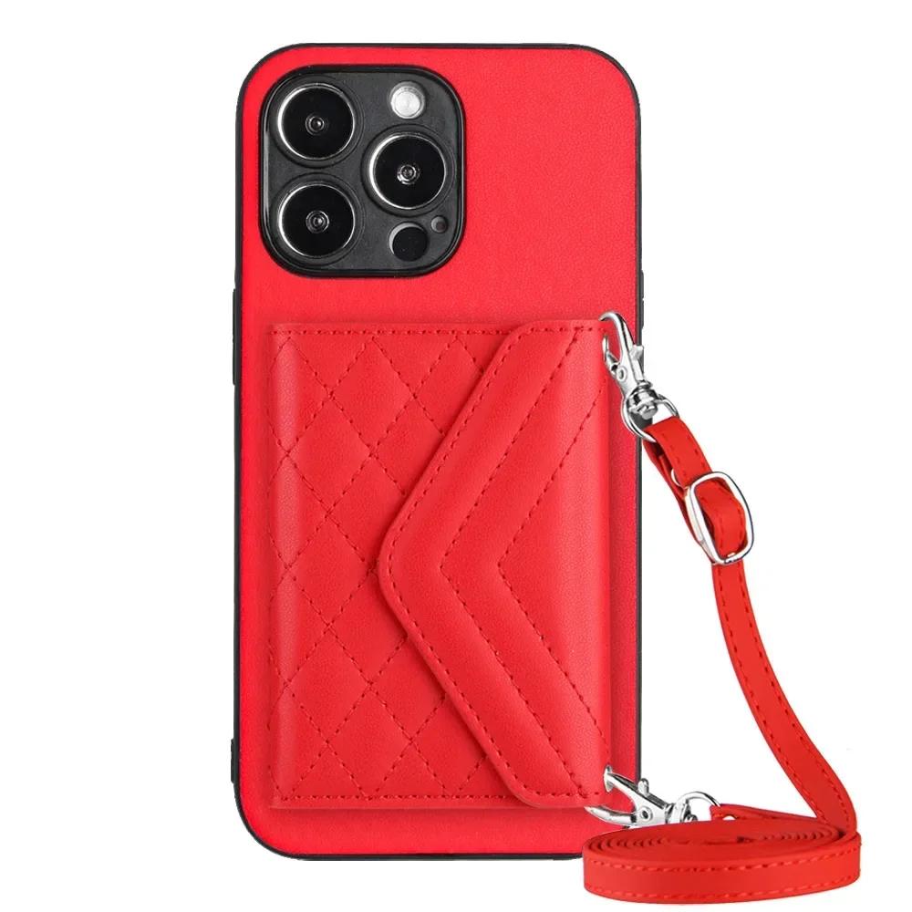 

Wallet Phone Case For Xiaomi Poco F6 X6 X5 F5 C65 Redmi Note 13 Pro Plus 12 Turbo 12S 13C 12C 10C Card Slot Holder Lanyard Strap Redmi 13 4G