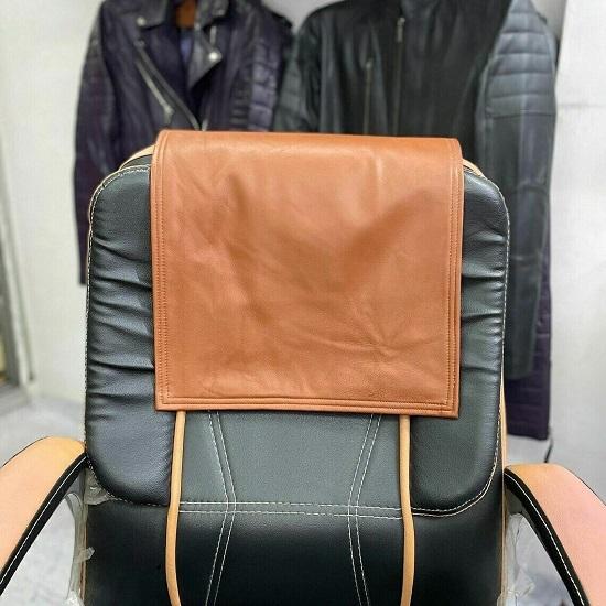 Buy Noora Genuine Sheepskin Leather Recliner Chair Headrest Cover