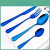 Kitchen Blue Set Tableware Silverware Set Western Stainless Steel Cutlery Set Dinner Knife Fork Coffee Spoons Complete Dinnerware Set