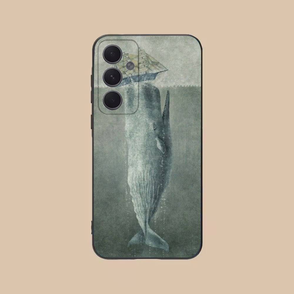 

M-Mobydick Phone Case For Samsung S25,24,21,22,23,20,S30,Ultra,Plus,Fe,Lite,Note,5G Black Cover SamsungS20ULTRA5G