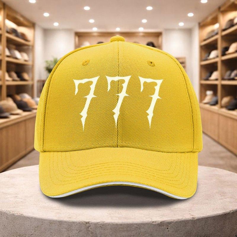 A Baseball Cap with a Print Available in Various Colors Featuring an Adjustable Sandwich Design This New Casual And Versat