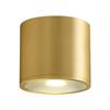 Nordic Luxury Copper LED Surface Downlight - No Hole Needed, Living Room and Corridor Ceiling Lamp.