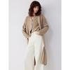 ELLE Women's French Lambswool Long Knitted Cardigan