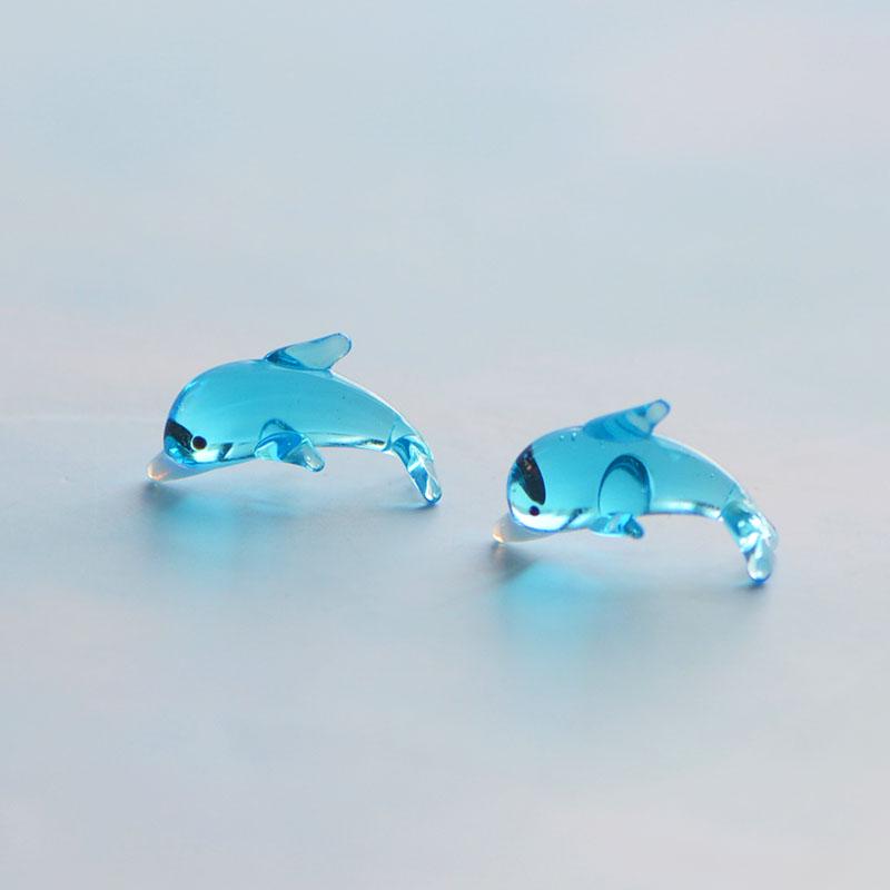 Handcrafted Glass Cartoon Animal Ornaments - Crab & Turtle Decor