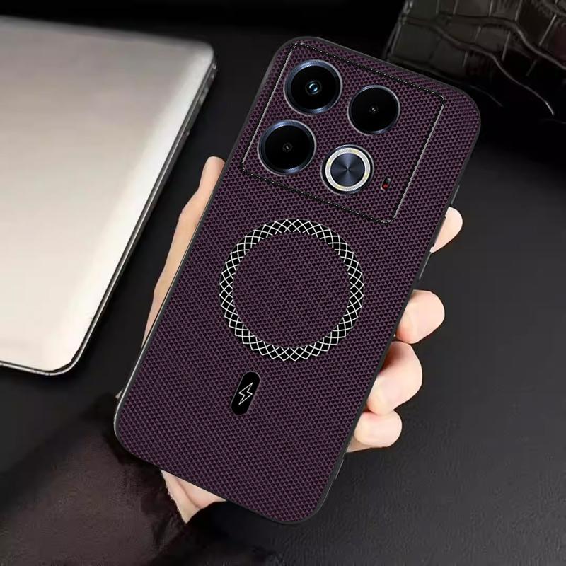 Biruiqu Infinix Note 40 New Ultra-thin Magnetic Leather Shock-absorbing Protective Phone Case