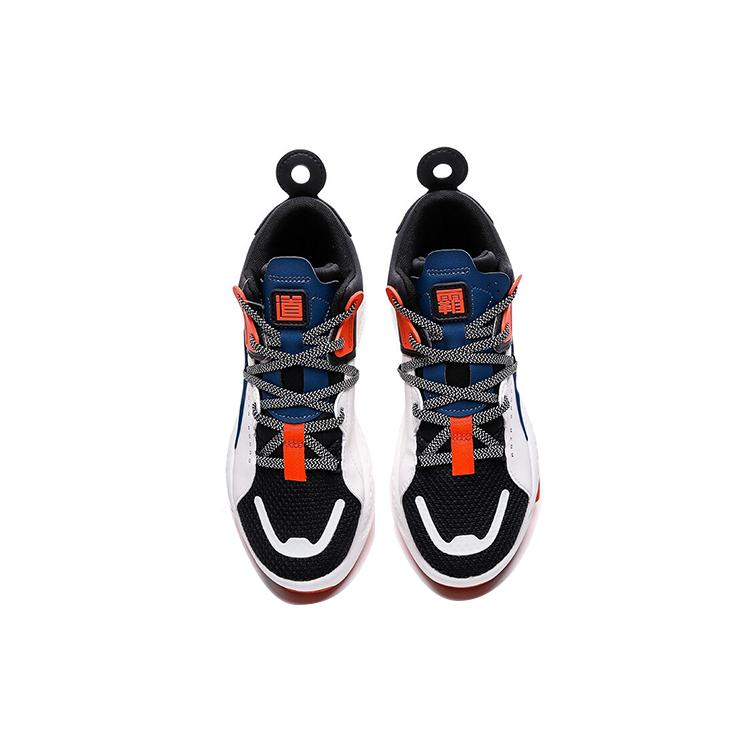 Anta Bastard Life Collection Mid top Skateboard Shoes Men's White Blue Black 112048080-1