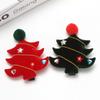 Velvet Tree Christmas Holiday Hairpin Girl Cute Plush Hairpin Children Gift Wholesale