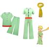 O Pequeno Príncipe Roupas Personagem de Desenho Animado Infantil Manga Curta Calça Longa Macacão Fantasia Cosplay Macacão para Meninos e Conjunto com Cachecol
