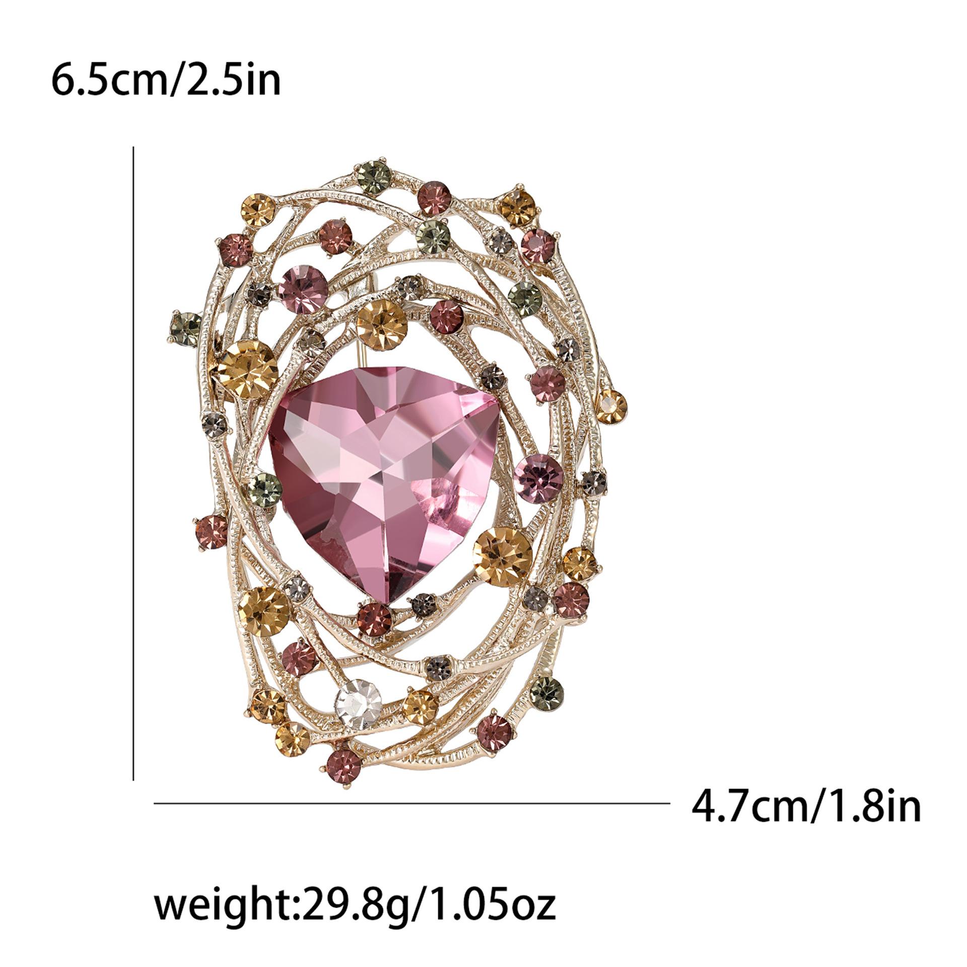 

Модная винтажная брошь-гнездо со стразами, аксессуары для пальто и костюма, булавка для корсажа