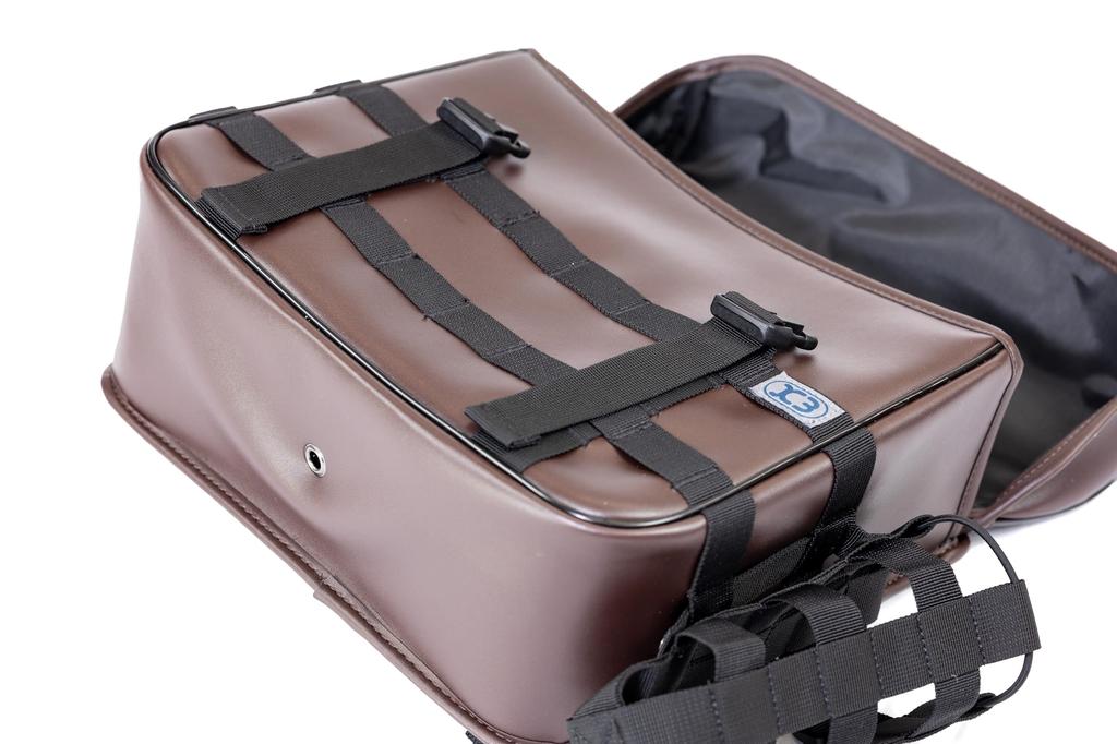 Kijima Touring Bag PU Brown ZK3-10010D Leather/Dark