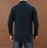 Men's Plus Size Casual Long-Sleeve Cotton Shirt - Spring/Autumn 2026 Collection