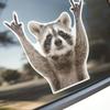 Raccoon stickers, durable car window stickers, motorcycle SUV truck rear windshield, weather resistant cartoon animal decoration
