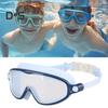 Okulary do pływania z zestawem słuchawek dousznych, regulowana konstrukcja, wodoodporne, przezroczyste, przeciwmgielne, okulary do pływania dla dzieci