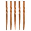 5Pairs Carbonization Bamboo Chopsticks Set Chinese Household Chopsticks Dinnerware Non-slip Sushi Chopsticks Party Kitchen Tools