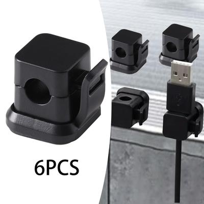 6x Magnetic Cable Clips Keeper Cord Holder for Bedroom Kitchen Home