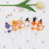 10Mm 0.4In Halloween Straw Cover Cap Silicone Straw Topper For Cup Kawaii 3D Reusable Straw Halloween Party Gift Decor