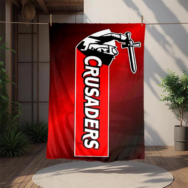 Crusader Flannel Blanket Soft Warm All-Season Throw, Design for Camping, Car Travel, Hiking Sofa, Bed, Office Perfect Gift for Parties
