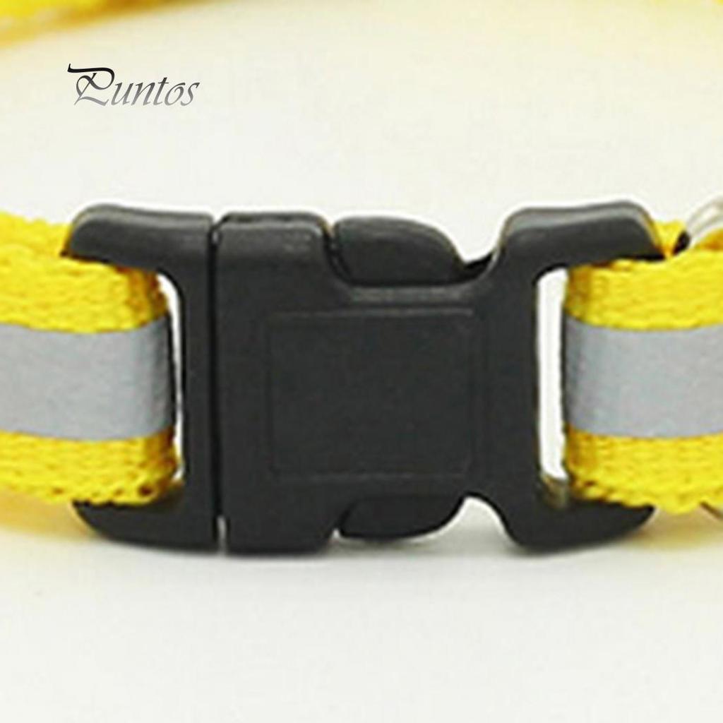 Pet Puppy Reflective Collar Buckle Neck Strap
