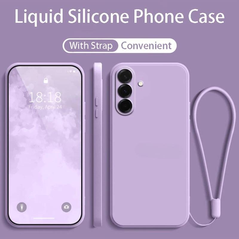 Liquid Silicone Phone Case For Samsung Galaxy A57/37/27/17/07 A56/36/26/16/06 A55/35/25/15/05S Protect Back Soft Cover