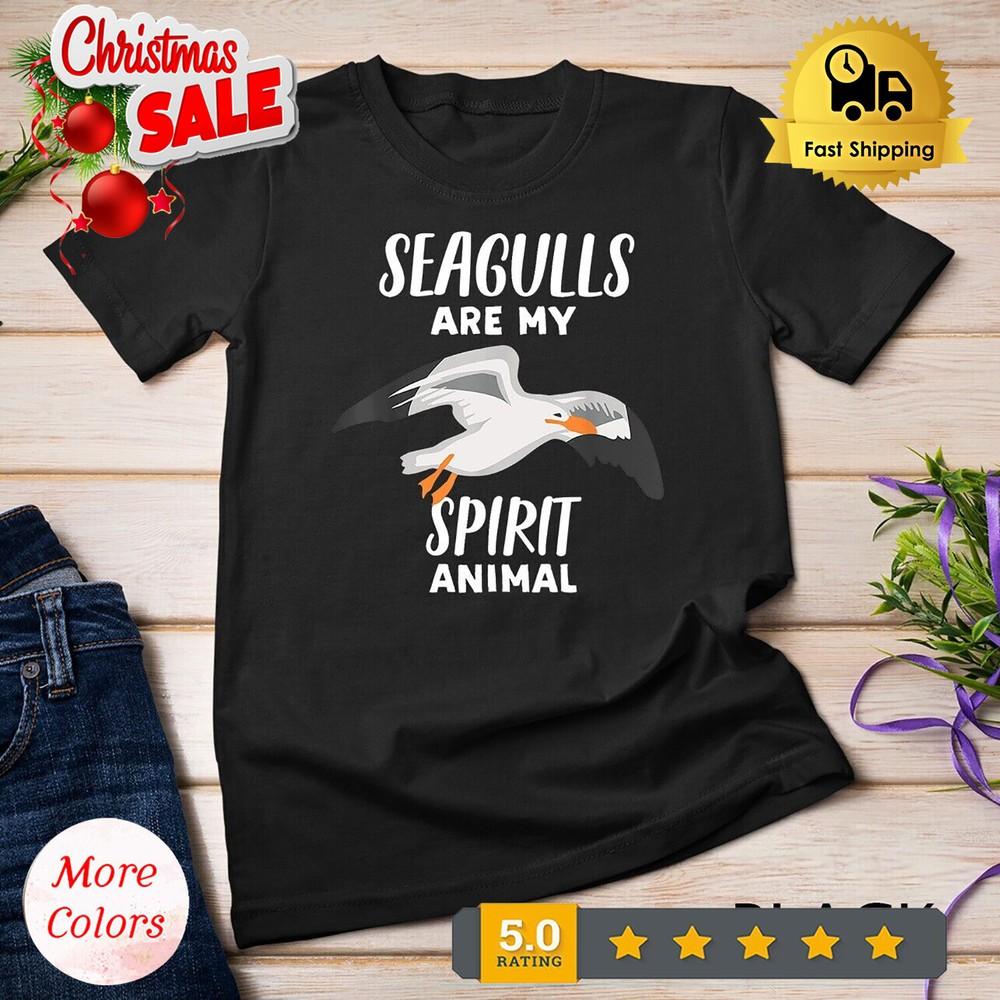 2025/Seagulls Are My Spirit Animal Funny Seagull Lover Unisex T-shirt Unisex T-Shirt M