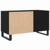Vinyl Record Cabinet Black Oak Effect 85 x 38 x 48 cm