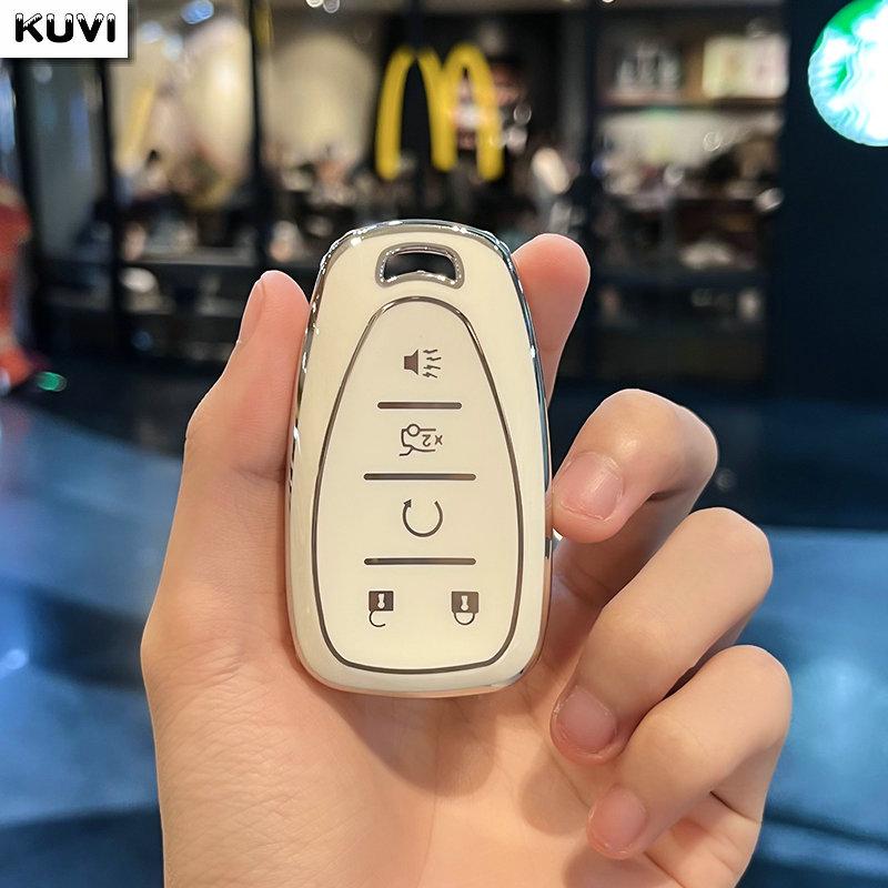 TPU Car Key Case Cover Keychain For Chevrolet Volt Bolt Trax Malibu Blazer Traverse Onix Equino Orlando Cruze Spark Sonic Camaro