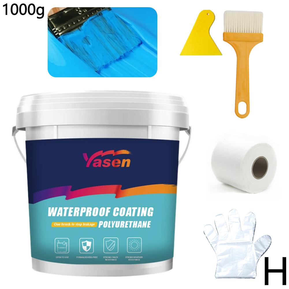 Water-Based Polyurethane Waterproof Coating, Exterior Wall Bathroom Wall & Roof Leak Repair, Solves Water Leakage & Poor Weather