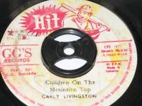 

7inch Record CARLTON LIVINGSTON , G.G. ALLSTARS - Children On The Mountain Top none Hit 1977 Jamaica Reggae, Ska & Dub Used