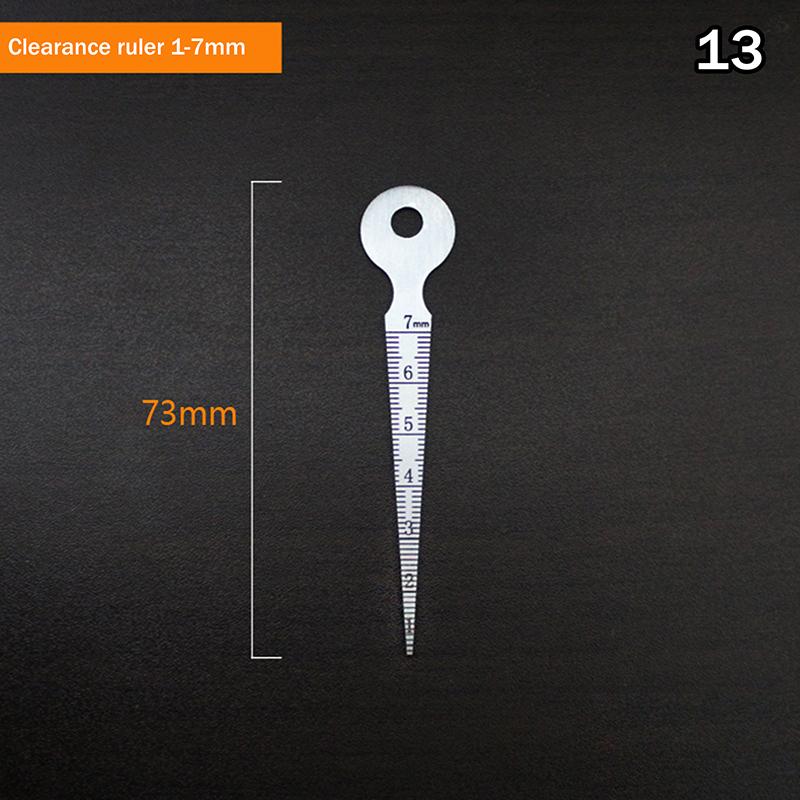 Multi-size Stainless Steel Hole Measuring Tool Taper Gauge Feeler Inner Diameter Ruler Measuring Probes Aperture Measurement