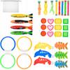 Toys for the Pool, Bath, Bathtub, Diving, Water, Set of 34 Pieces