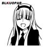 BLKUOPAR Zero Two Smile Anime Car Stickers Personality Peeker Cute Car Label Waterproof Sunscreen Silhouette Decal Decoration