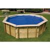 Bâche à bulles - UBBINK - Pour piscine bois ubbink - 400 x 750 cm - Matière polyéthylène - Bleu