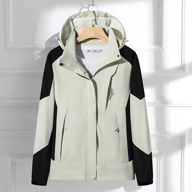 New Spring/Autumn Windproof Waterproof Hooded Jacket for Men/Women - Outdoor Mountaineering Thin Couple s Design L