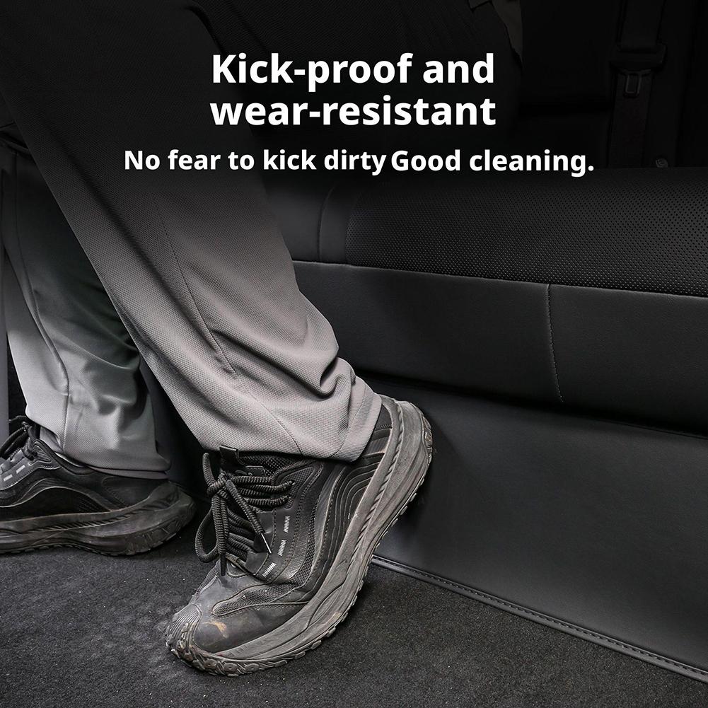 For Tesla Model 3 Y Juniper/Launch Seat Kick Pad Cover Interior Strip Corner Guard Accessories Anti-kick Pad Cover Rear Seat