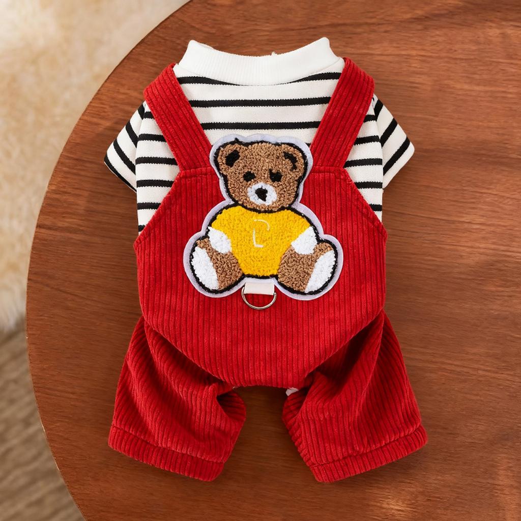 Small Dog Winter Clothes: 4-Legged Warm Outfit For Teddy/Bichon/Pomeranian/Schnauzer