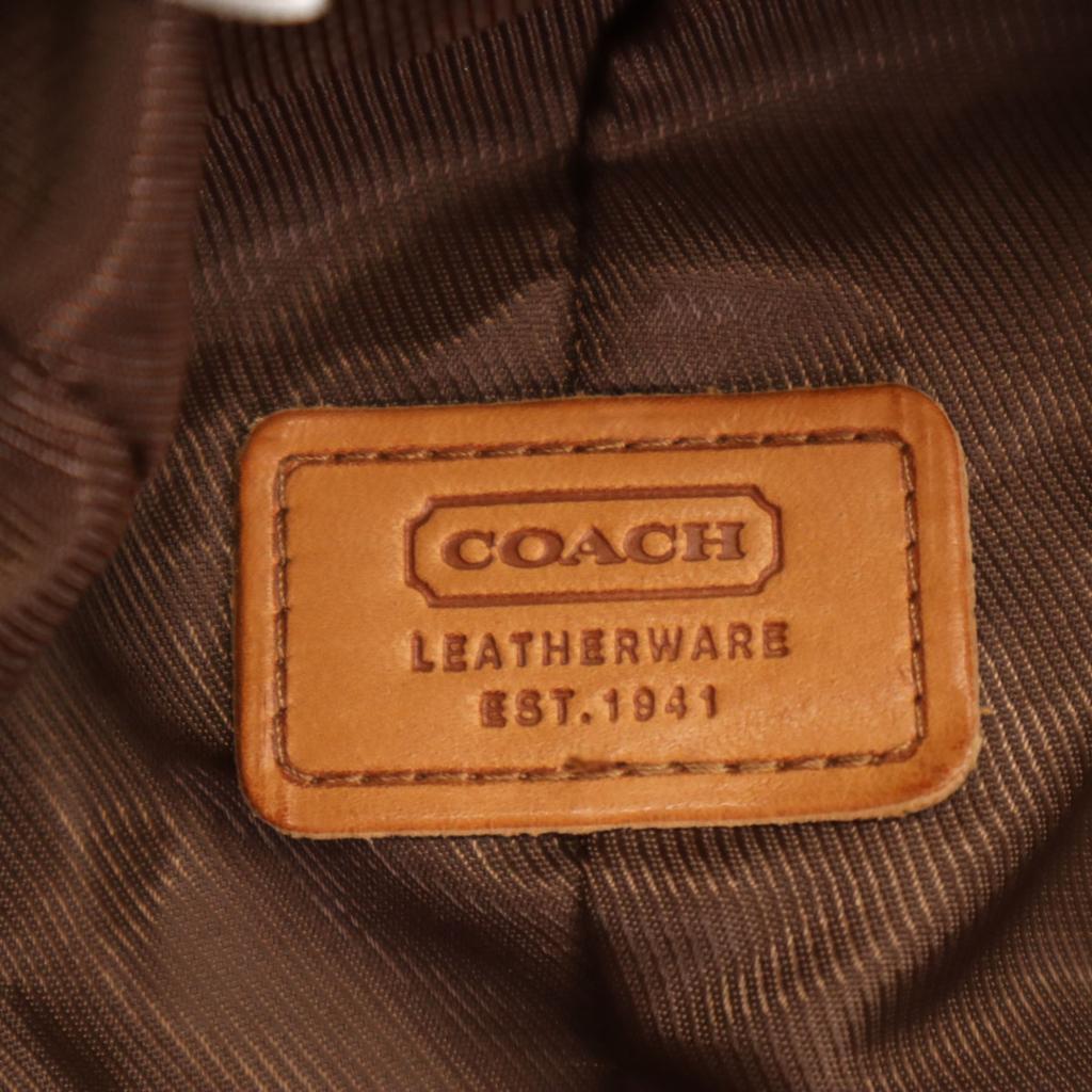 Coach Total Logo Cap P/S Beige Men's Used