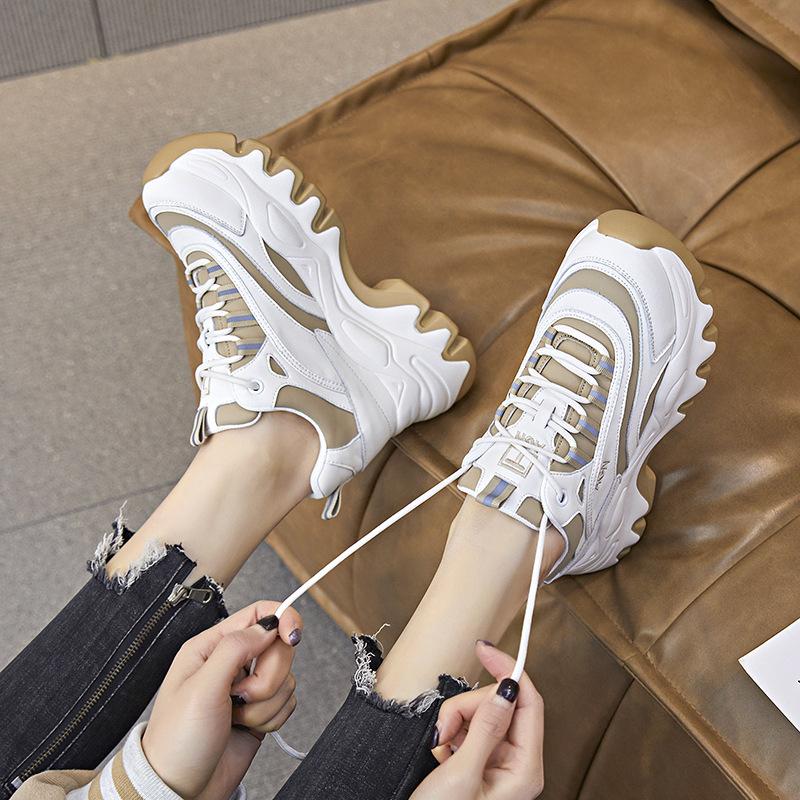 Dad Shoes, Women's Casual Shoes, Versatile Thick-soled Sports Single Shoes, High Heels