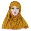 Sofort-Hijab Jersey-Hijabs Für Frauen Kreuz Stirn Pailletten-Turban Muslimische Frauen Hijab-Schal Türkischer Baumwoll-Hijab Für Frauen