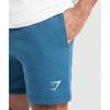 Gymshark Crest 7  Shorts Success Blue A2a1s Udbq