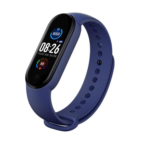 

M5 Color Screen Smart Bracelet Sports Step Count Heart Rate Blood Pressure Caller Information Remind Multi-functional Sports Bra синий