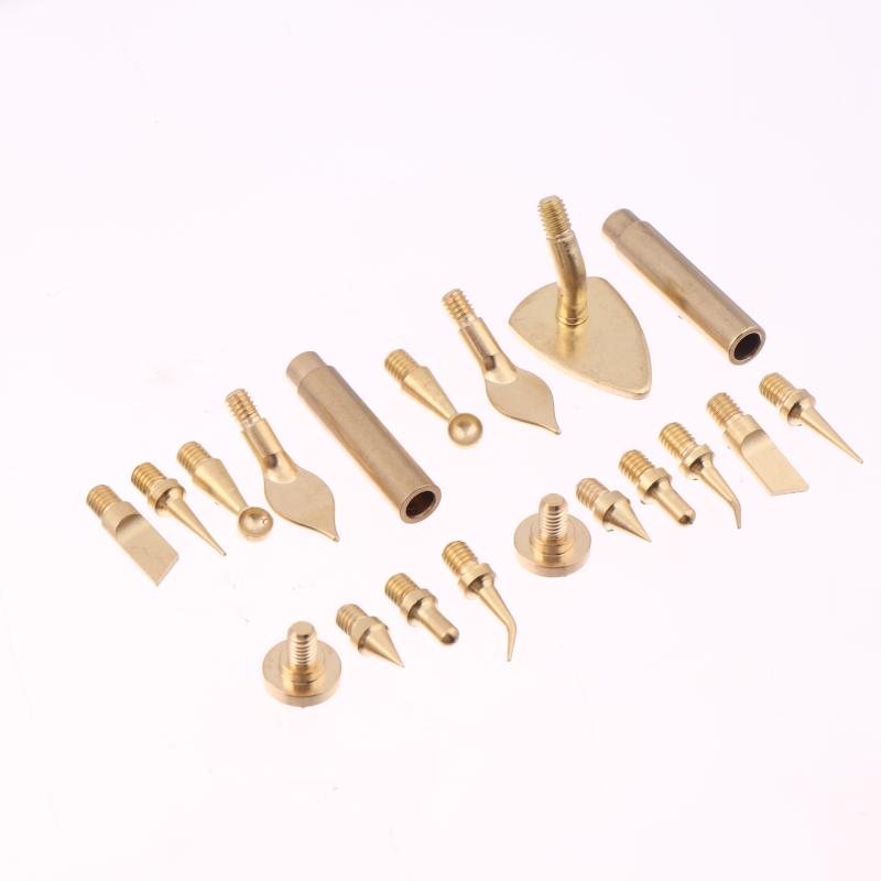 7/9/10Pcs Heat Insert Nut Iron Tip M2 M3 M4 M5 M6 M8 Brass Thread Embedded Kit Tool For Plastic 3D Printer Soldering Iron