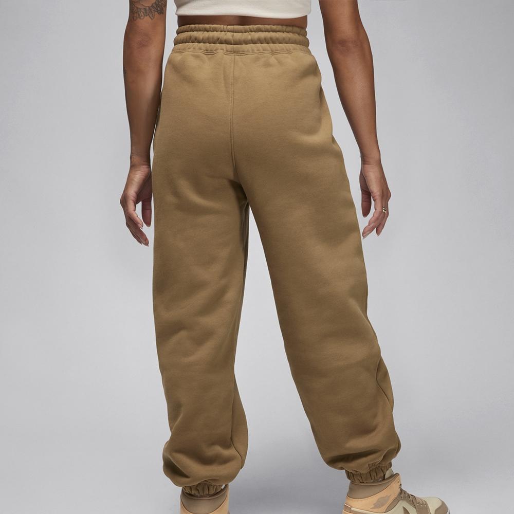 Jordan Flight Elastic Cuffs Casual Fleece-Lined Warm Knit Sport Pants Women Bottoms Seaweed-Brown FB5114-395