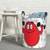 Laundry Collector Barba Red Boy Les Barbapapa Family Folding Laundry Basket Large Storage Children Washing Basket Home Organizer