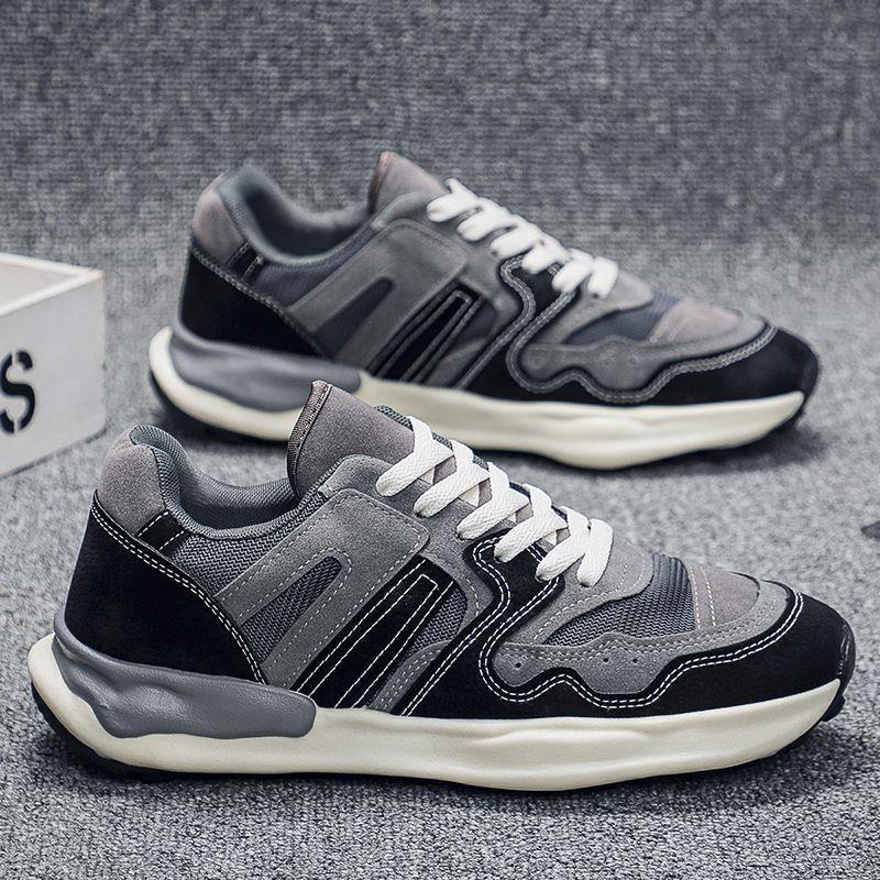 Fashion Mesh Upper Male Sports Shoes Gray Breathable Walking HikingTrekking Outdoor Size 9 Shoe in Promotion Gym Men's Casual Sneakers
