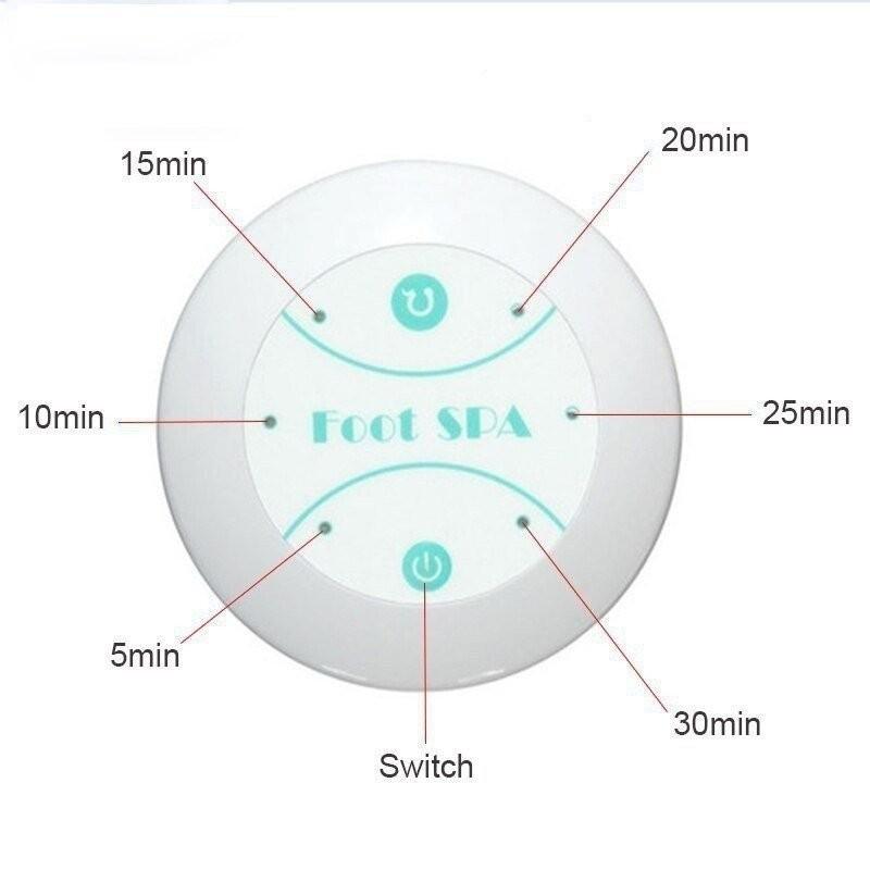 Household Mini Detox Foot Spa Machine Ionic Detox Foot Bath Massage Equipment Portable Hydrotherapy Instrument