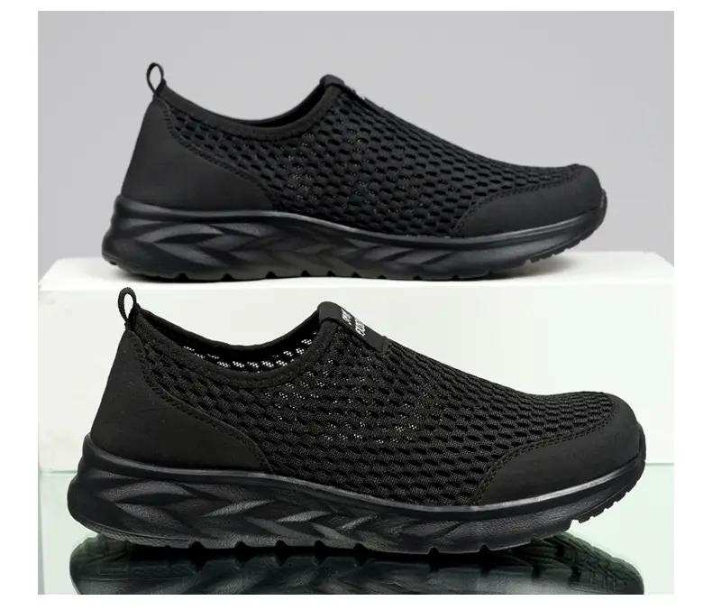 Fashion Men Shoes Slip On Fashion Sneakers Male Sport Running Shoes Breathable Gym Training Walking Tennis Shoes Non Slip Workout Flats