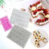 Alphabet and Number Mold Set 3 Pieces Silicone Flexible Letter and Number Stamps for Baking Crafting and DIY Projects