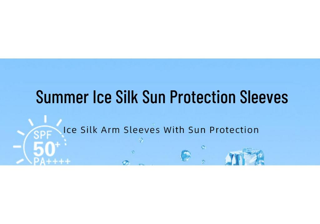Men's Ice Silk Sun Protection Arm Sleeves for Summer